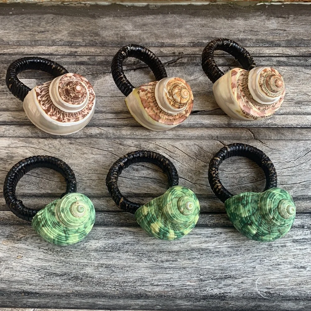 Vintage Seashell Napkin Rings - Picture 8 of 13